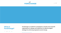 Desktop Screenshot of forachange.org