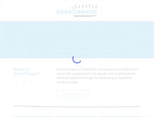 Tablet Screenshot of forachange.org