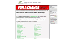 Desktop Screenshot of forachange.co.uk