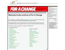 Tablet Screenshot of forachange.co.uk